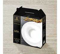 Wilmax WL-880102/6C Lot de 6 assiettes creuses en porcelaine Blanc 22,5 cm