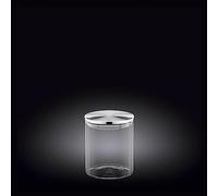 Wilmax WL-888513/A Boîte de conservation en verre borosilicate avec couvercle en acier inoxydable Capacité 760 ml