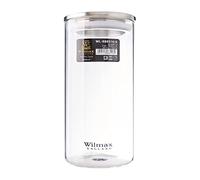 Wilmax WL-888516/A Boîte de conservation en verre borosilicate avec couvercle en acier inoxydable Capacité 1300 ml