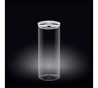 Wilmax WL-888518/A Boîte de conservation en verre borosilicate avec couvercle en acier inoxydable Capacité 1600 ml