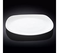 Wilmax WL-991003/A Plaque carrée en porcelaine Blanc 29,5 cm x 29,5 cm
