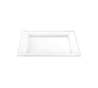 Wilmax WL-991224A Plaque carrée en porcelaine Blanc 29,5 cm x 29,5 cm