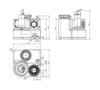 Wilo Wilo Station de relevage eaux usées DrainLift SANI-S. 11/ M523/1-EF, CEE 7/7, 230 V Quantité:1