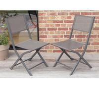 Wilsa Garden Chaises Pliantes en Aluminium Modulo (Lot de 2) - 603114