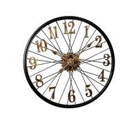 WILsem Horloge murale créative en forme de roue de vélo en métal vintage grand salon horloges à suspendre montre intérieur moderne décoration d'intérieur horologe