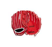 Wilson 2024 A450™ Gant de baseball pour enfant 27,9 cm Main droite Rouge/blanc