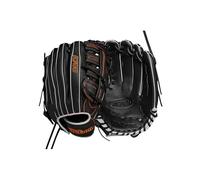 Wilson 2024 A700 Gant de baseball Outfield 31,8 cm - Noir/argenté/orange, main droite