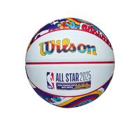 Wilson 2025 NBA All Star WZ3020201XB Mini Ballon de Basketball Unisexe Blanc 3 EU