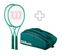 Wilson 2x Blade Blade 98 18X20 V10 plus sac de raquettes 3