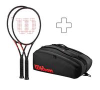 Wilson 2x Clash 100 Pro V3.0 + sac de tennis 2