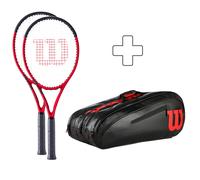 Wilson 2x Clash 100 V2.0 + sac de tennis 3