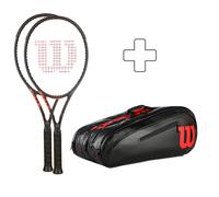 Wilson 2x Clash 100 V3.0 + sac de tennis 1