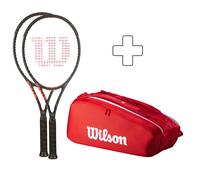 Wilson 2x Clash 100 V3.0 + sac de tennis 2