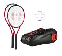 Wilson 2x Clash 100L V2.0 + sac de tennis 0