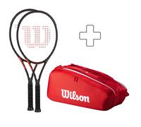 Wilson 2x Clash 100L V3.0 + sac de tennis