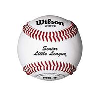 Wilson A1072 Senior Little League Tournament Series Baseball (12), Blanc