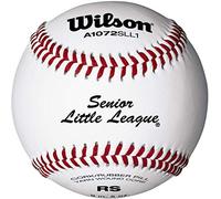 Wilson A1072 Senior Série Little League Baseball (12), Blanc