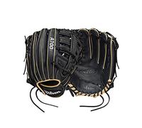 Wilson A700 12.5" Gant de Baseball Mixte Adolescent, Noir/Blond/Blanc