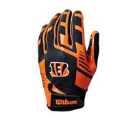 Wilson AD NFL Stretch FIT Gloves, Noir/Orange