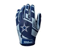 Wilson AD NFL Stretch FIT Gloves, Bleu/Blanc