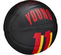 Wilson Ballon de Basket, NBA Player Icon Mini, Trae Young, Atlanta Hawks, pour Extérieur et Intérieur