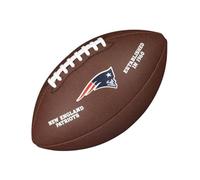 Wilson, American Football, Ballon de Football Américain Team Logo Composite- football, New England Patriots, Cuir mixte, Pour joueurs récréatifs, Brun, WTF1748XBNE