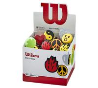 Wilson Antivibrateurs de tennis O Fun – Caoutchouc, différents motifs, 100 pièces