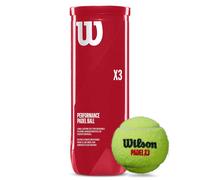 Wilson Balles de Padel X3 – Tube de 3 – Jaune