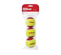 Wilson Balles de tennis Starter Red WRT137001 - Paquet de 3 jaune/rouge pour enfants