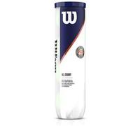 Wilson Balles de tennis Roland Garros All Court – Tube de 4 balles