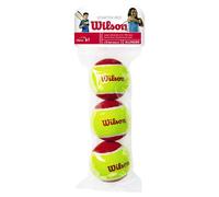 Wilson Balles de tennis Starter Red WRT137001 - Paquet de 3 jaune/rouge pour enfants