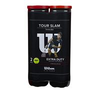 Wilson Balles de Tennis, Tour Slam, 2 lots de 4 balles, Toutes surfaces, Jaune, WRT115302