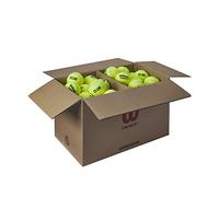 Wilson Balles de Tennis Triniti, 72 Balles, Carton 100% Recyclable, Jaune, WR8201501