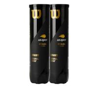 Wilson Balles de Tennis, US Open, 2 Boîtes de 4 Balles Chacune, pour Surfaces Dures, Jaune, WRT11752P