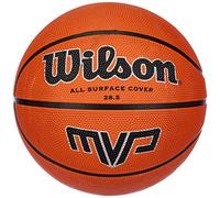 Wilson Ballon Basketball Extérieur, Surface Rugueuse, Asphalte, Granuleuse, Sol synthétique, Taille 7, À partir de 12 ans, MVP, Brun