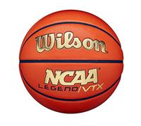 Wilson Ballon de Basket-Ball NCAA Legend VTX, Cuir mélangé, Basket-Ball Intérieur et Extérieur