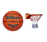 WILSON Ballon de Basket extérieur, Surface Rugueuse, Asphalte, granulés, Sol en Plastique, Orange, 7