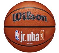 Wilson Ballon de Basket, Jr. NBA Authentic, Extérieur, Revêtement Tackskin, Taille: 6, Brun