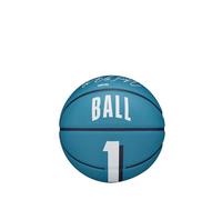 Wilson Ballon de Basket, NBA Player Icon Mini, LaMelo Ball, Charlotte Hornets, pour l'Extérieur et Intérieur