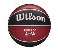 WILSON Ballon de Basket, NBA Team Tribute, Chicago Bulls, Extérieur, Caoutchouc, Taille : 7