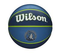 Wilson Ballon de Basket, NBA TEAM TRIBUTE, MINNESOTA TIMBERWOLVES, Extérieur, caoutchouc, taille : 7