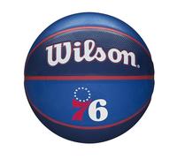 Wilson Ballon de Basket, NBA TEAM TRIBUTE, PHILADELPHIA 76ERS, Extérieur, caoutchouc, taille : 7