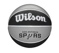 Wilson Ballon de Basket, NBA TEAM TRIBUTE, SAN ANTONIO SPURS, Extérieur, caoutchouc, taille : 7