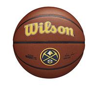 Wilson Ballon de Basket TEAM ALLIANCE, DENVER NUGGETS, intérieur/extérieur, cuir mixte taille : 7