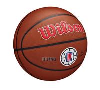 Wilson Ballon de Basket TEAM ALLIANCE, LOS ANGELES CLIPPERS, intérieur/extérieur, cuir mixte taille : 7
