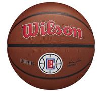 Wilson Ballon de Basket TEAM ALLIANCE, LOS ANGELES CLIPPERS, intérieur/extérieur, cuir mixte taille : 7