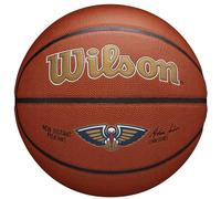 Wilson Ballon de Basket TEAM ALLIANCE, NEW ORLEANS PELICANS, intérieur/extérieur, cuir mixte taille : 7