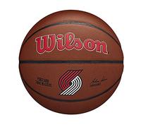 WILSON Ballon de Basket TEAM ALLIANCE, PORTLAND TRAIL BLAZERS, intérieur/extérieur, cuir mixte taille : 7