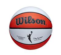 Wilson Ballon de Basket, WNBA AUTHENTIC SERIES, Extérieur, Caoutchouc gommeux, Taille : 6, Brun/Blanc