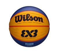 Wilson, Ballon de Basketball FIBA 3x3 Replica, Taille: 6, Bleu/Jaune, Caoutchouc, pour Intérieur et extérieur, WTB0533XB, INTERMED